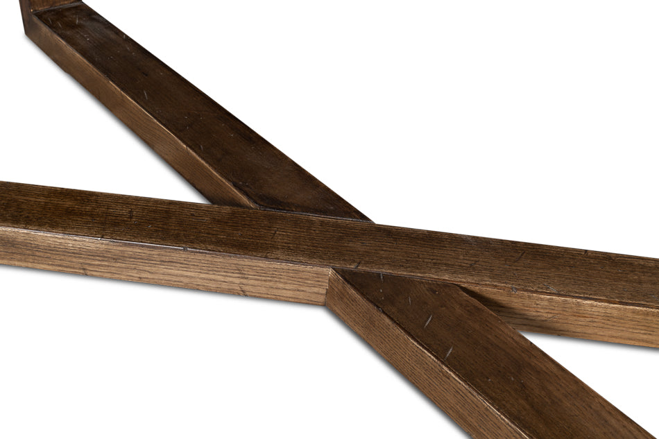 Double Pedestal Dining Table by Sarreid Ltd - view 12