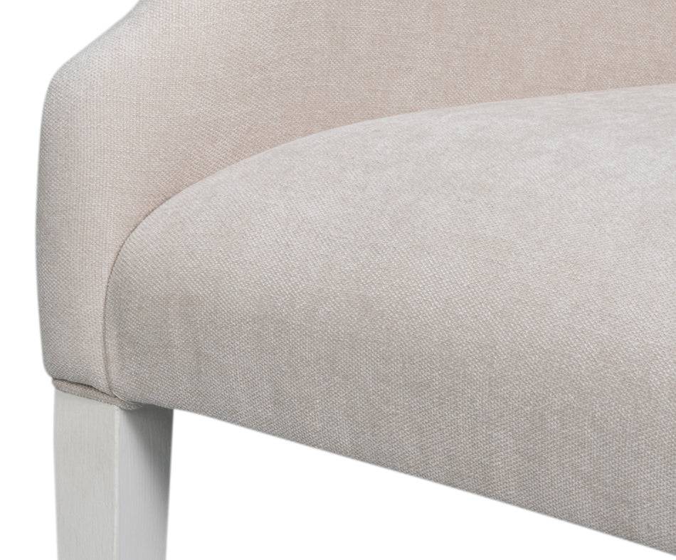 Captains Chair,Cortina White,Taupe by Sarreid Ltd - view 9