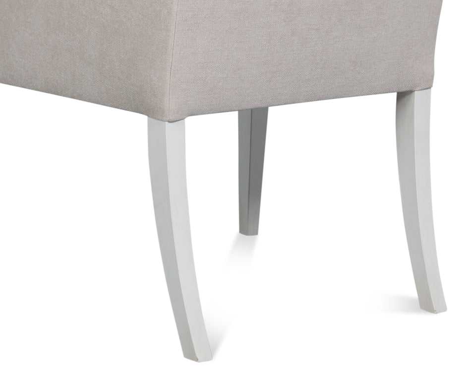 Captains Chair,Cortina White,Taupe by Sarreid Ltd - view 11