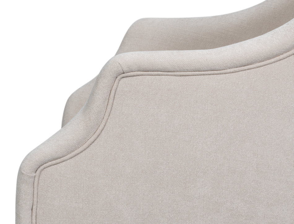 Captains Chair,Cortina White,Taupe by Sarreid Ltd - view 12