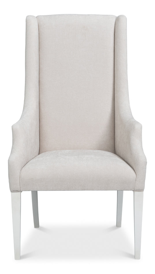 Captains Chair,Cortina White,Taupe by Sarreid Ltd - view 2