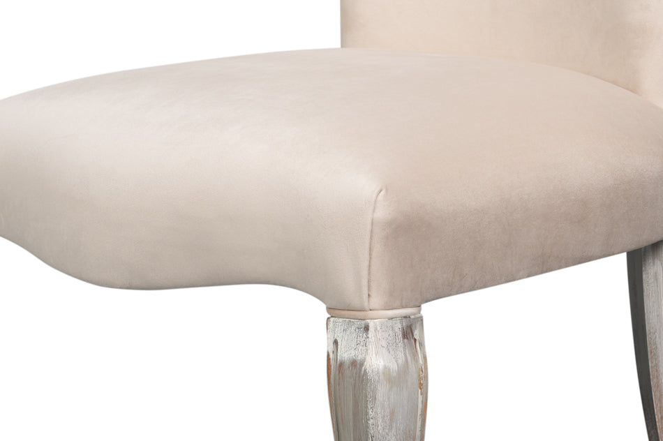 Sidechair, Grey Oak, Taupe Velvet by Sarreid Ltd - view 9