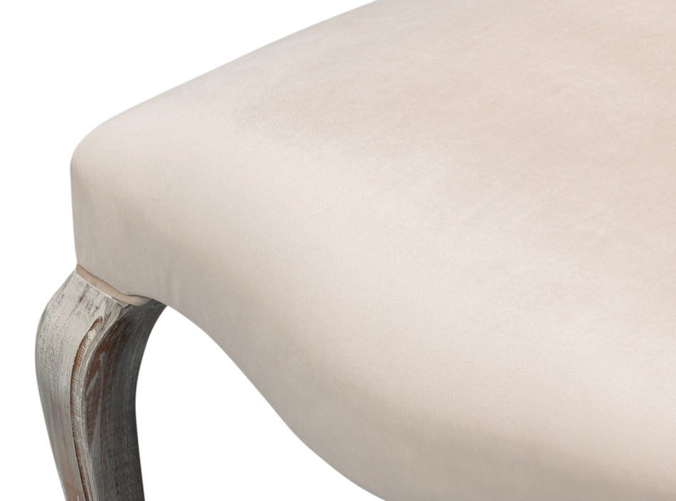 Sidechair, Grey Oak, Taupe Velvet by Sarreid Ltd - view 11