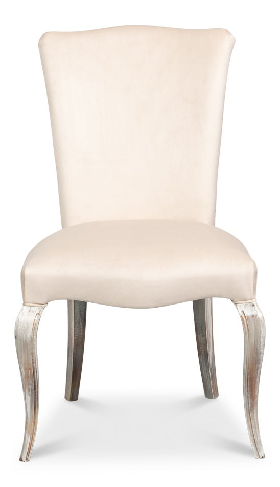 Sidechair, Grey Oak, Taupe Velvet by Sarreid Ltd - view 2