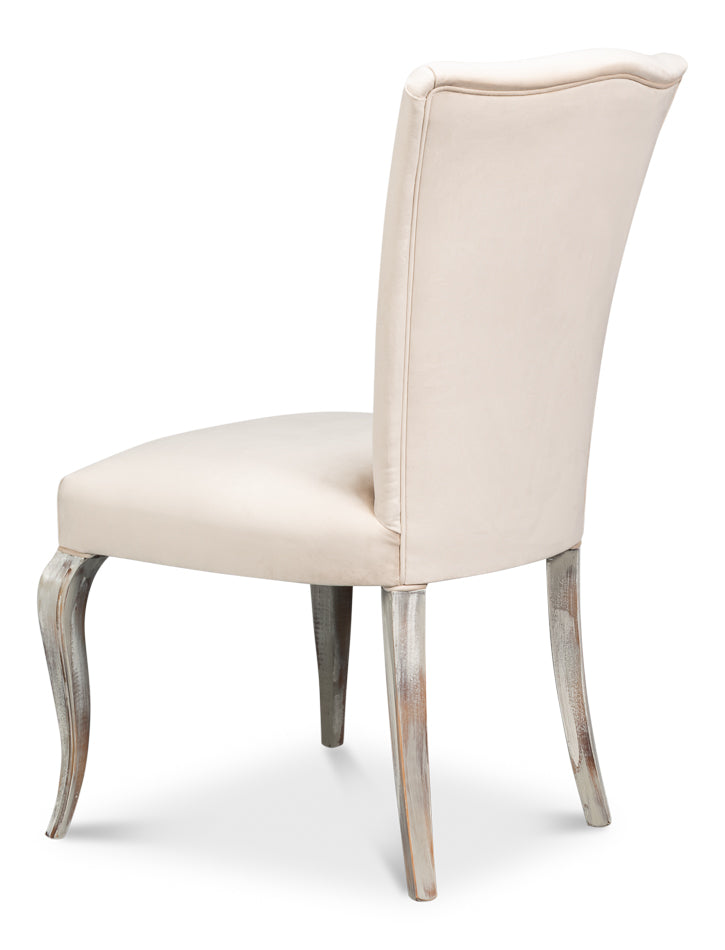 Sidechair, Grey Oak, Taupe Velvet by Sarreid Ltd - view 5