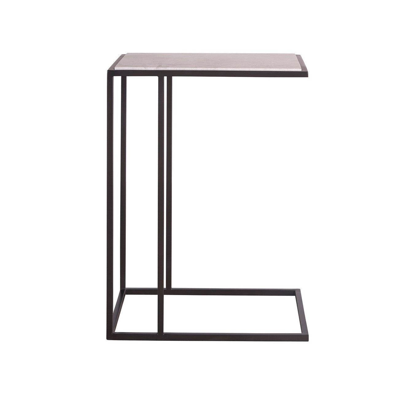 Metal & Stone Drink Table