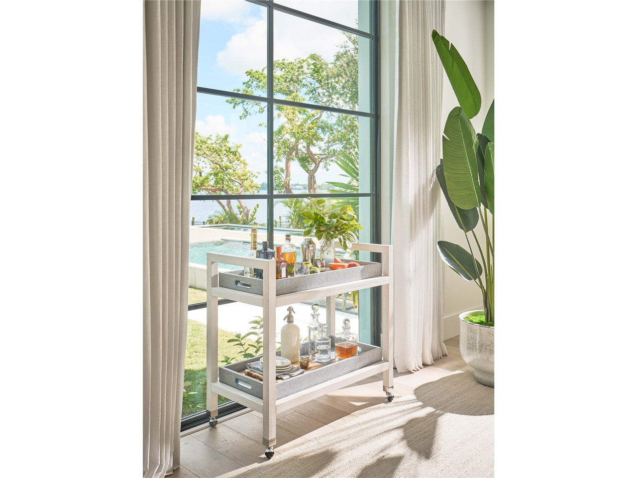 Weekender Coastal Living Home Collection Jupiter Bar Cart