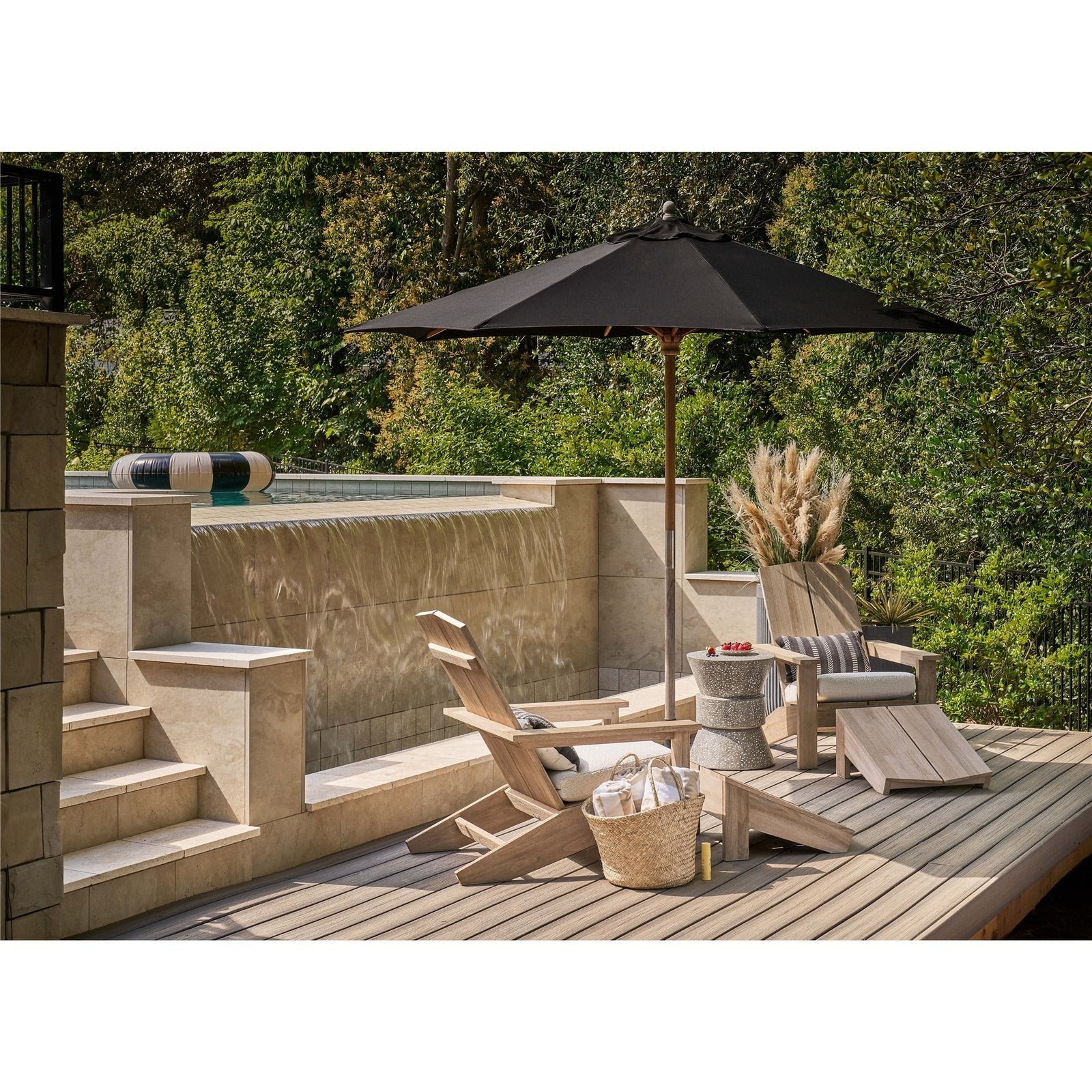 Coastal Living Outdoor Saratoga Adirondack Ottoman by Universal Furniture at ZIN Home