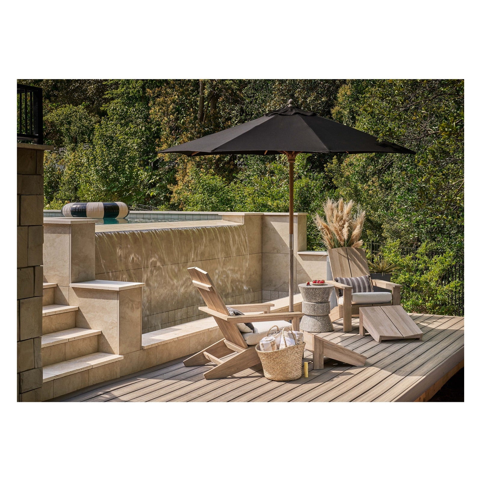 Coastal Living Outdoor Saratoga Adirondack Ottoman by Universal Furniture at ZIN Home