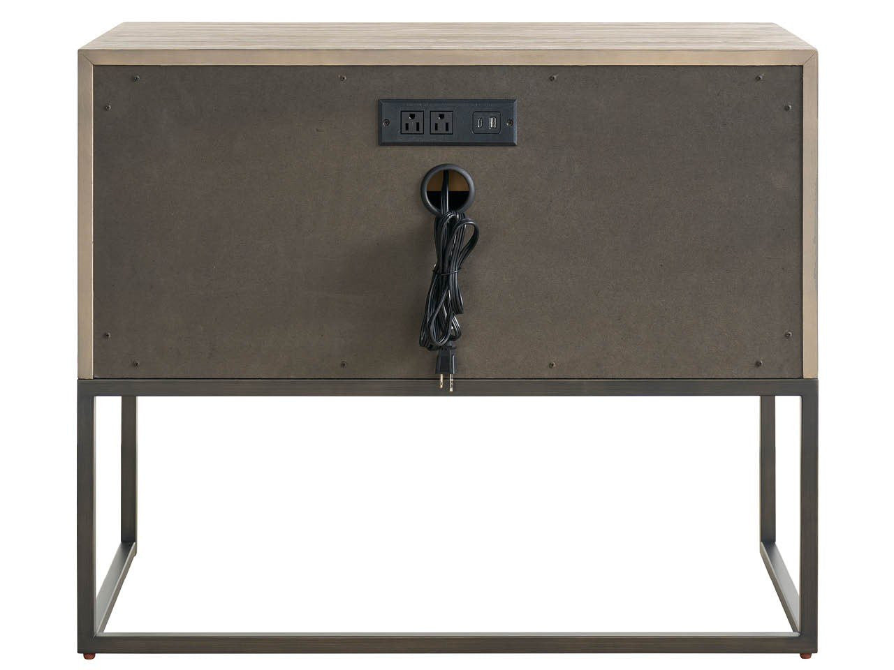 Dwell Boulder Metal Base Nightstand