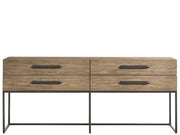 Dwell Boulder Metal Base Console