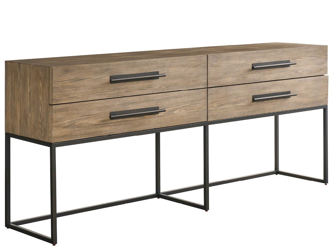 Dwell Boulder Metal Base Console
