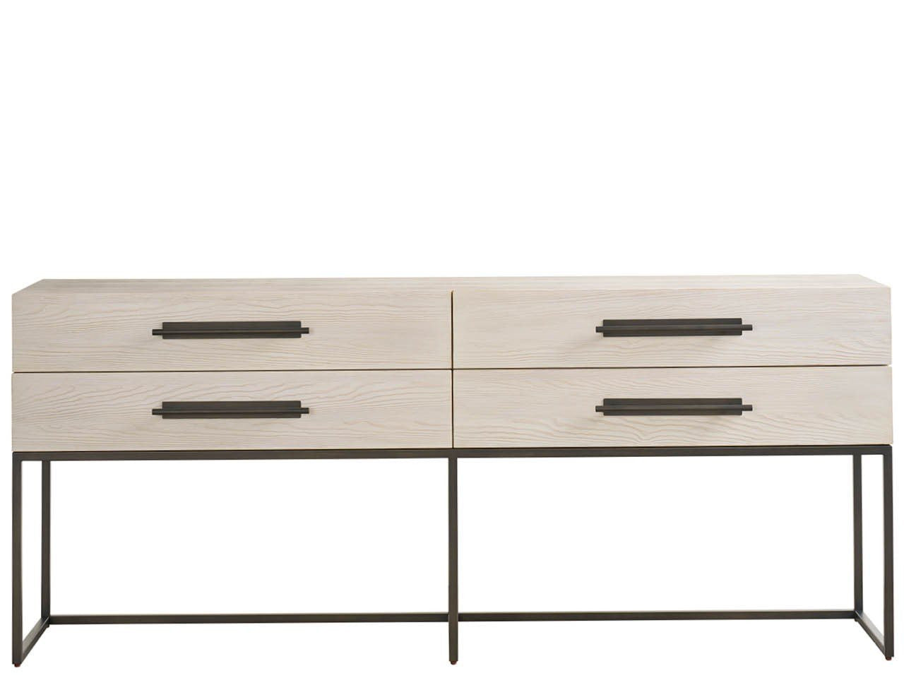 Dwell River Rock Metal Base Console
