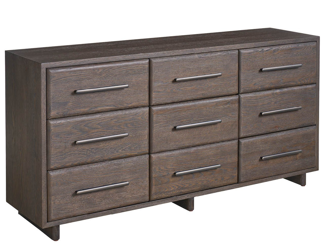 Modern Sable Nine Drawer Dresser