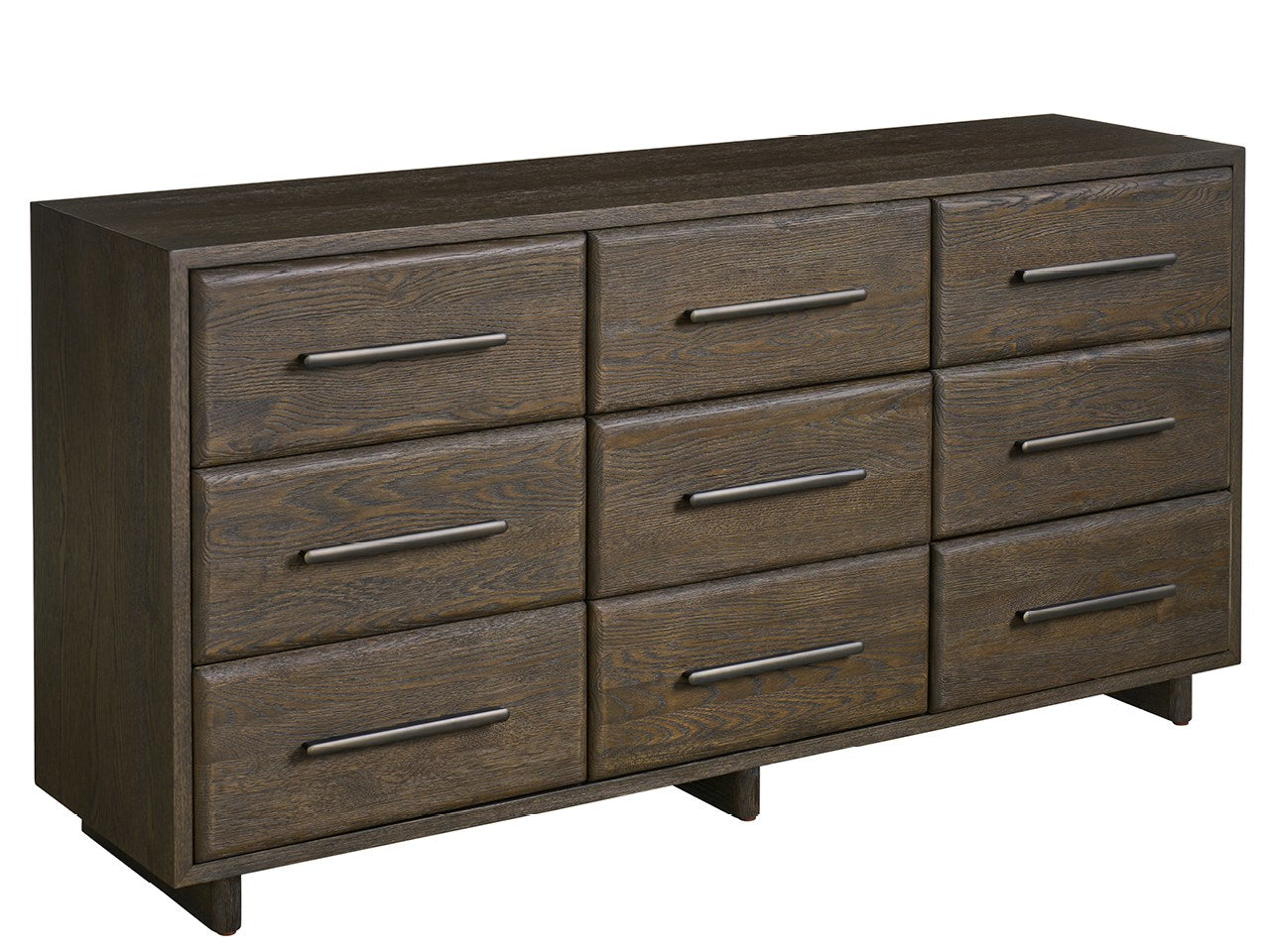 Modern Sable Nine Drawer Dresser