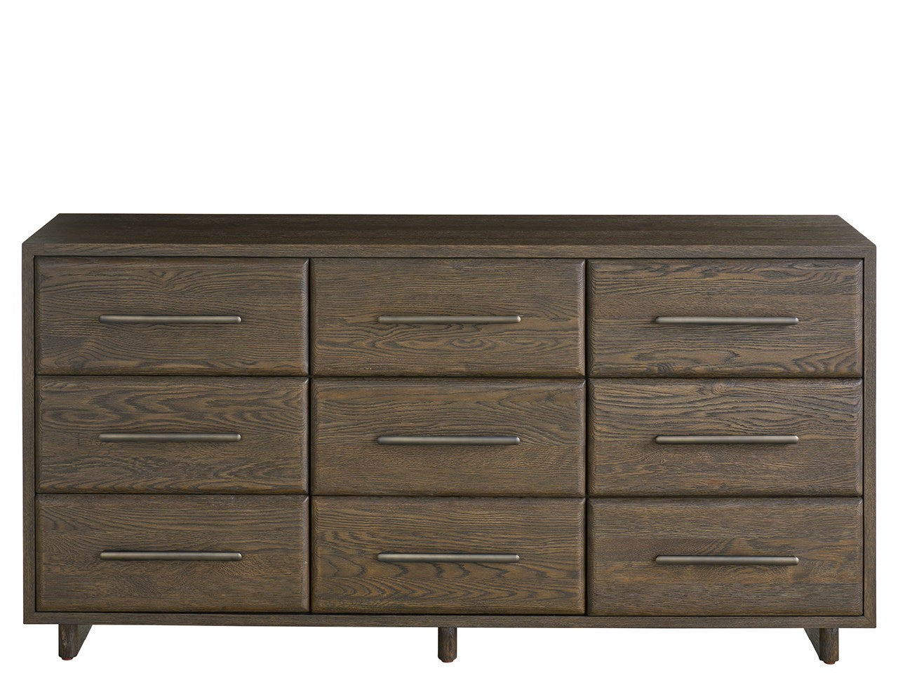 Modern Sable Nine Drawer Dresser