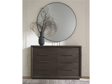 Modern Sable Eight Drawer Dresser