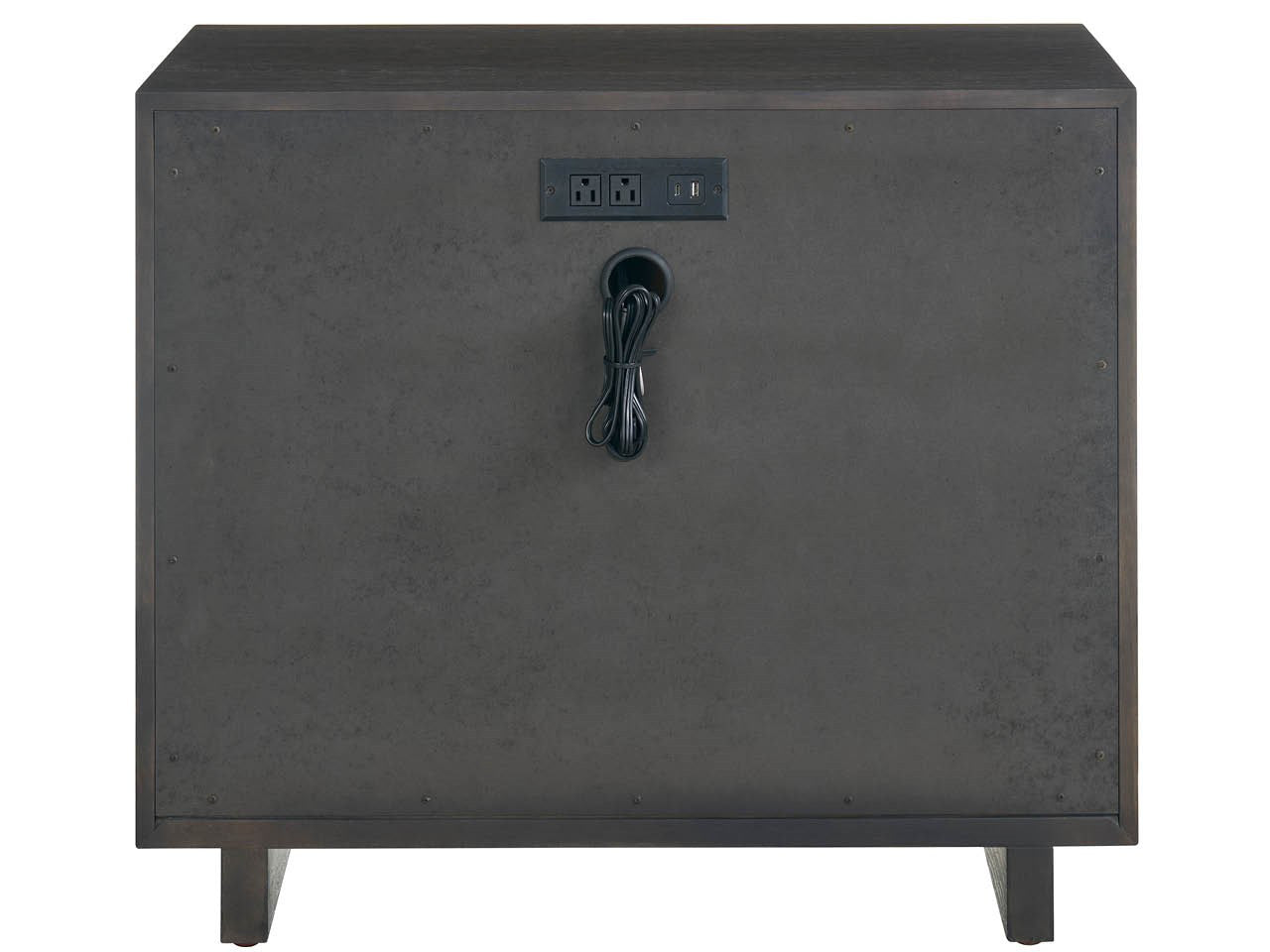 Modern Sable Three Drawer Nightstand