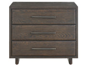 Modern Sable Three Drawer Nightstand