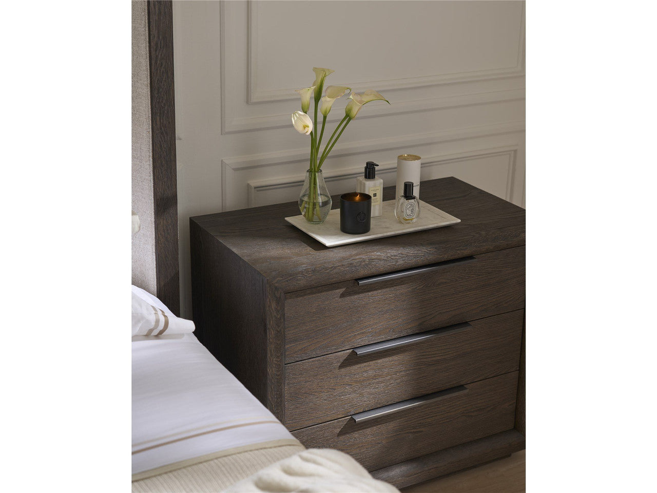 Modern Sable Plinth Nightstand