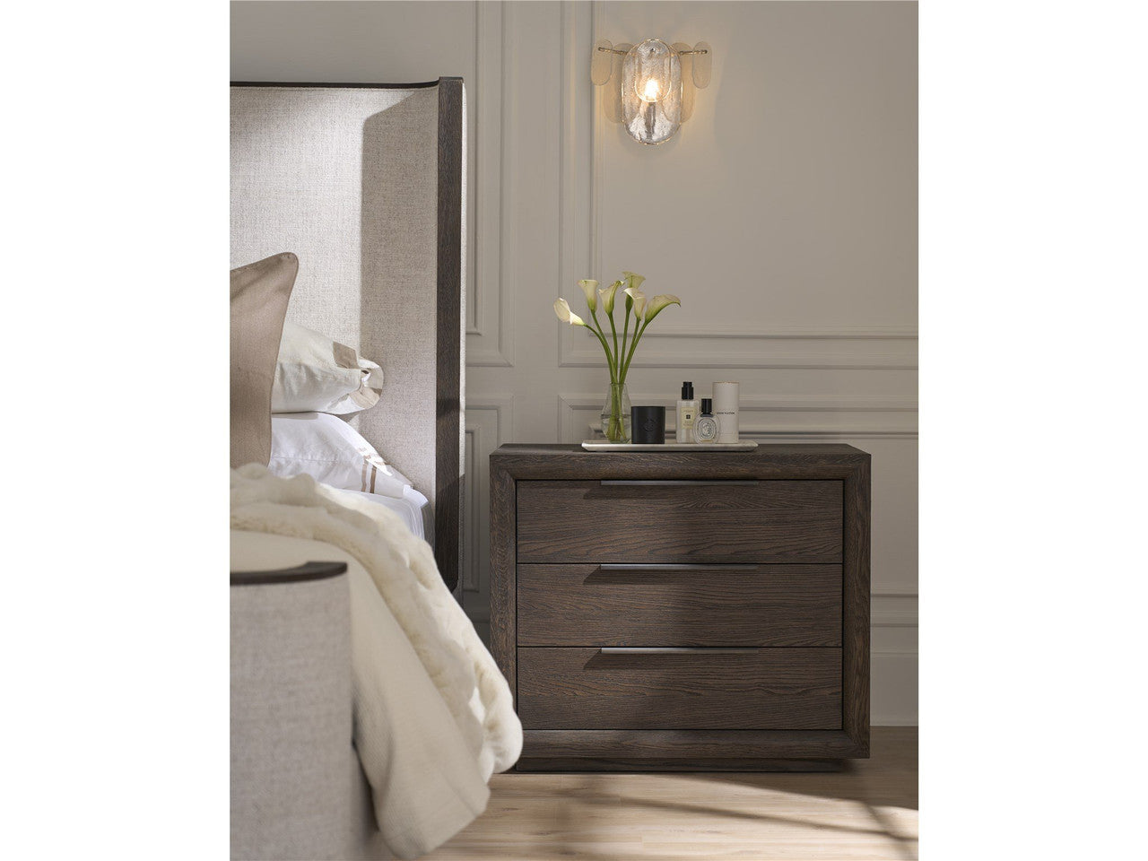 Modern Sable Plinth Nightstand