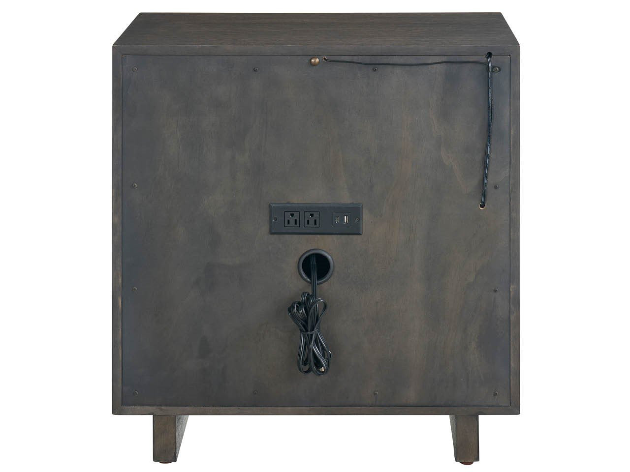 Modern Sable Open Storage Nightstand