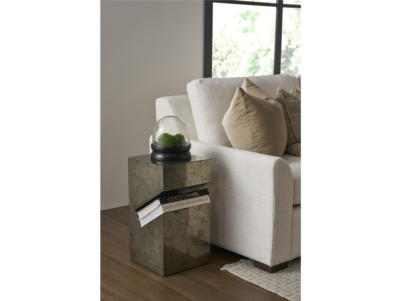 Modern Pyrite Side Table