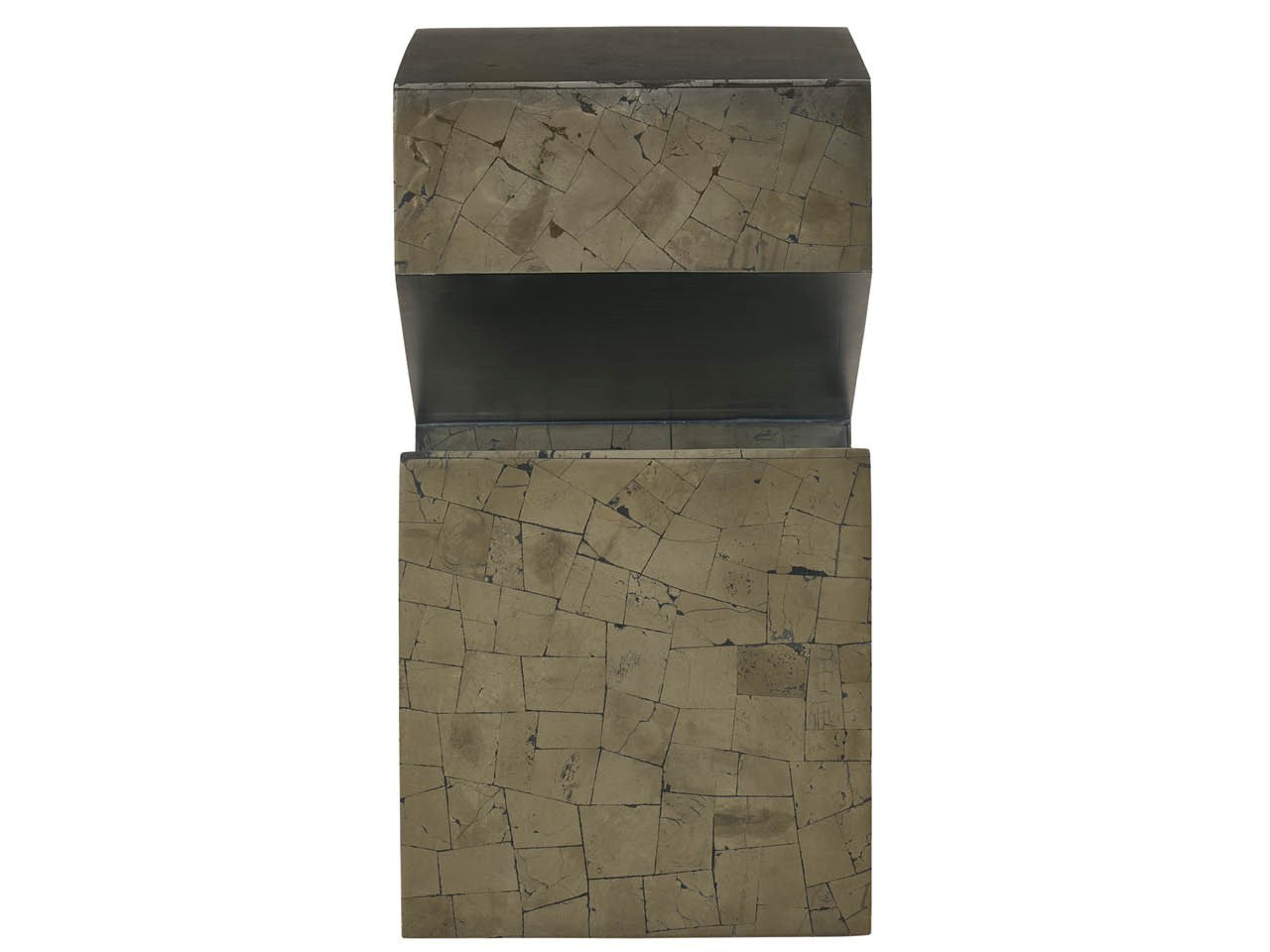 Modern Pyrite Side Table