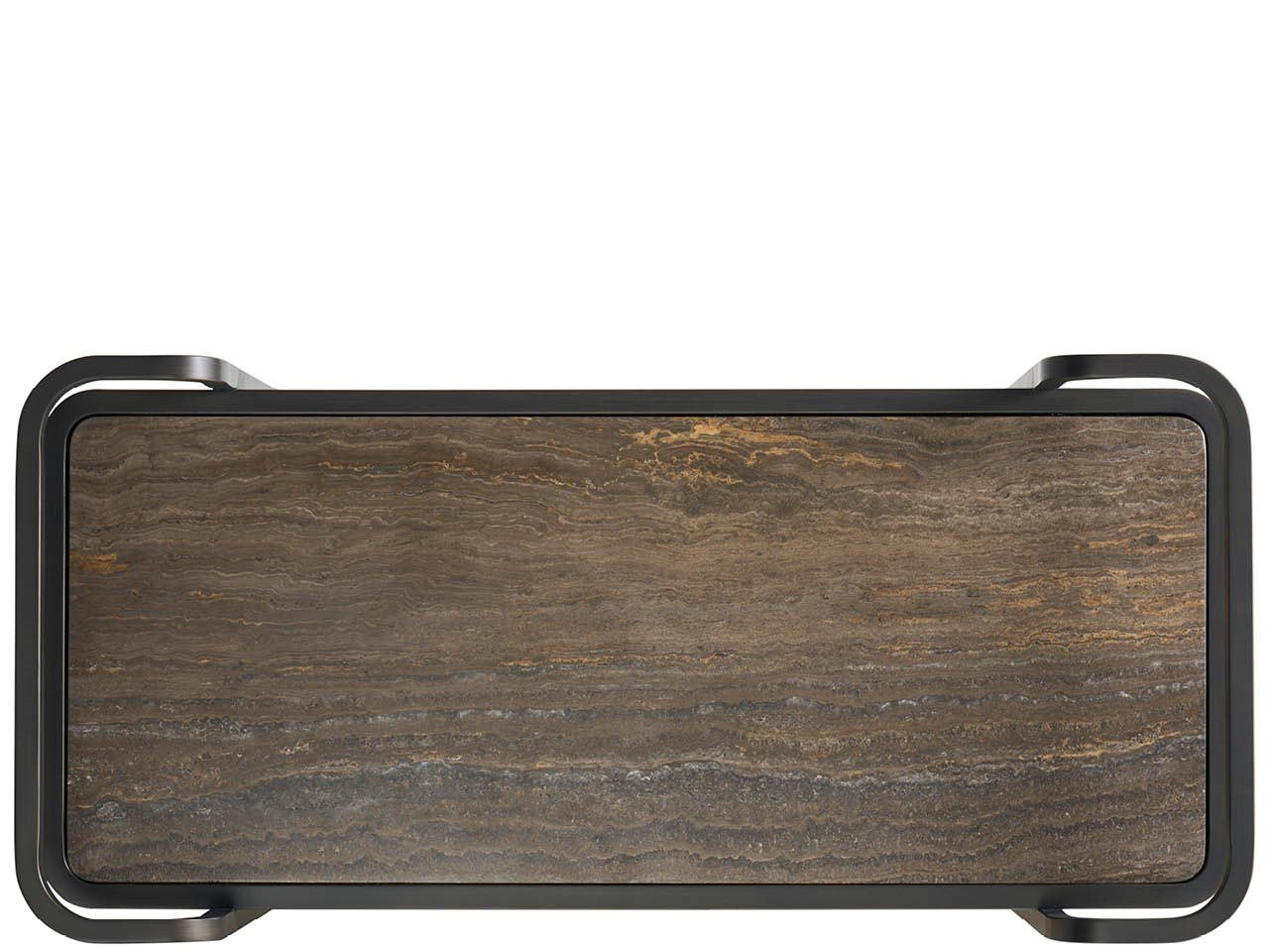 Modern Smoked Bronze Bar Cart