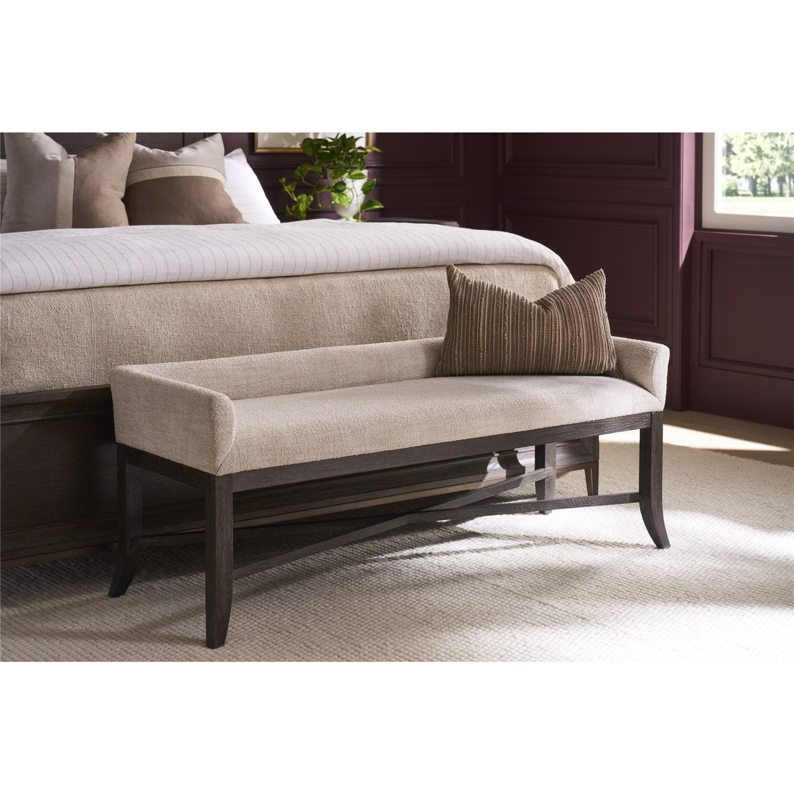 Montclair Cocoa Bench by Universal Furniture at ZIN Home