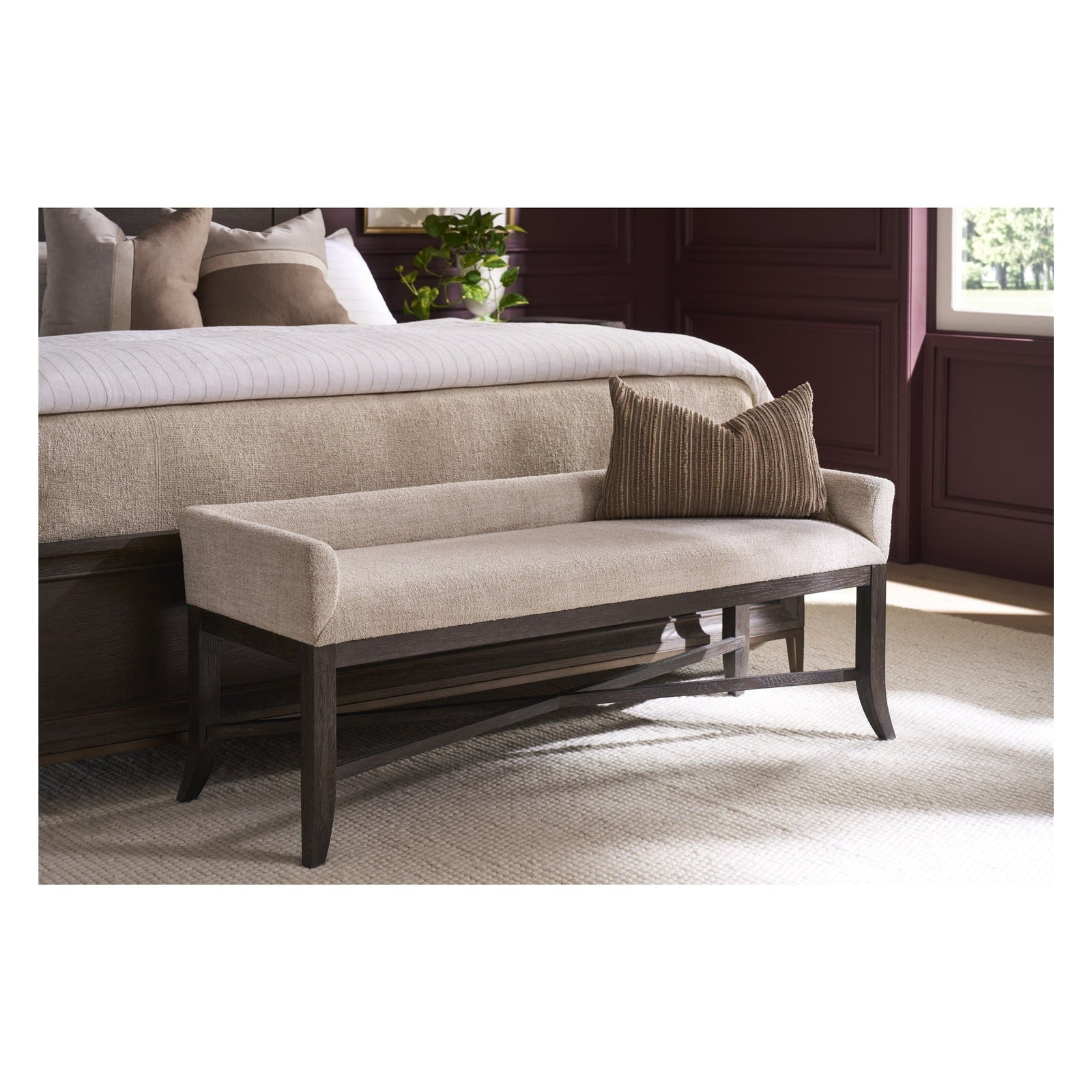 Montclair Cocoa Bench by Universal Furniture at ZIN Home