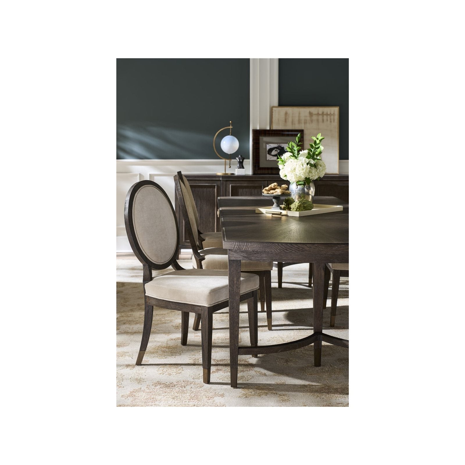 Montclair Cocoa Oval Side Chair by Universal Furniture at ZIN Home