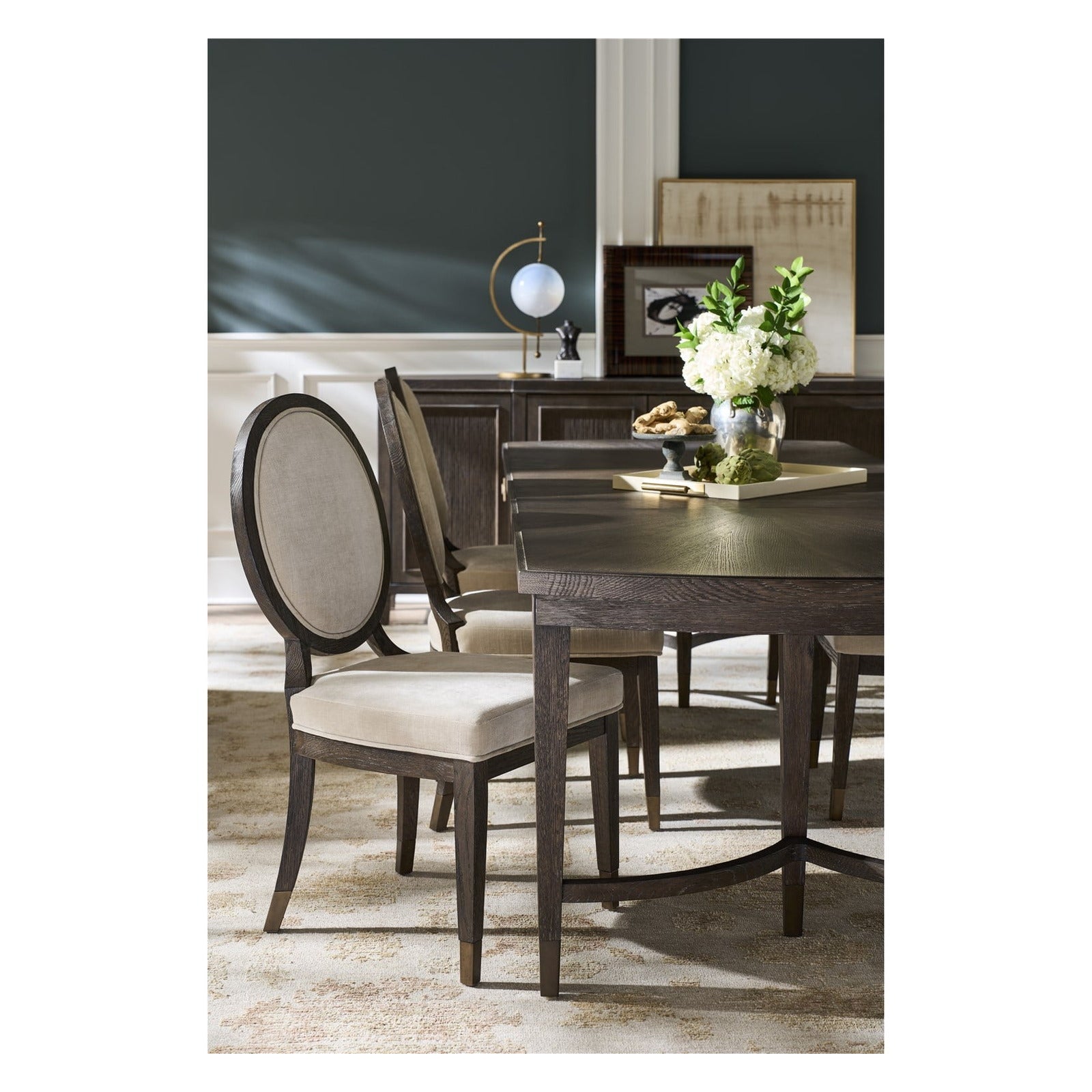 Montclair Cocoa Oval Side Chair by Universal Furniture at ZIN Home