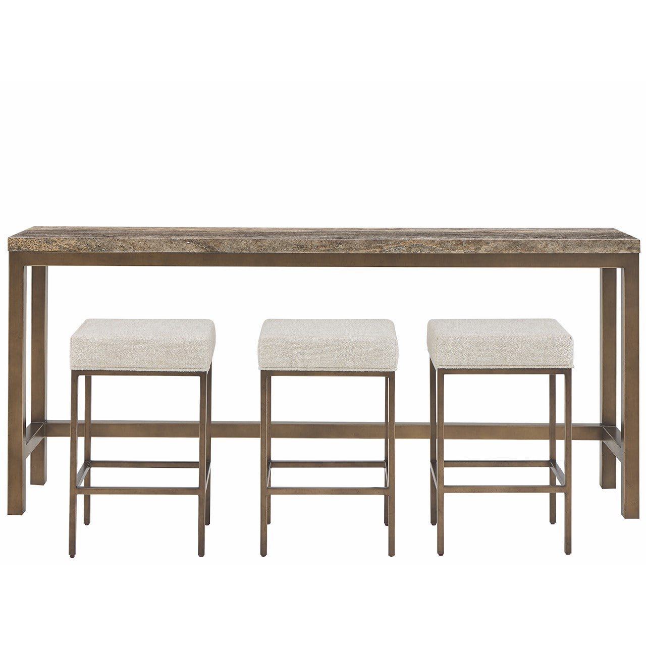 Montclair Brindle Console with Stools by Universal Furniture at ZIN Home
