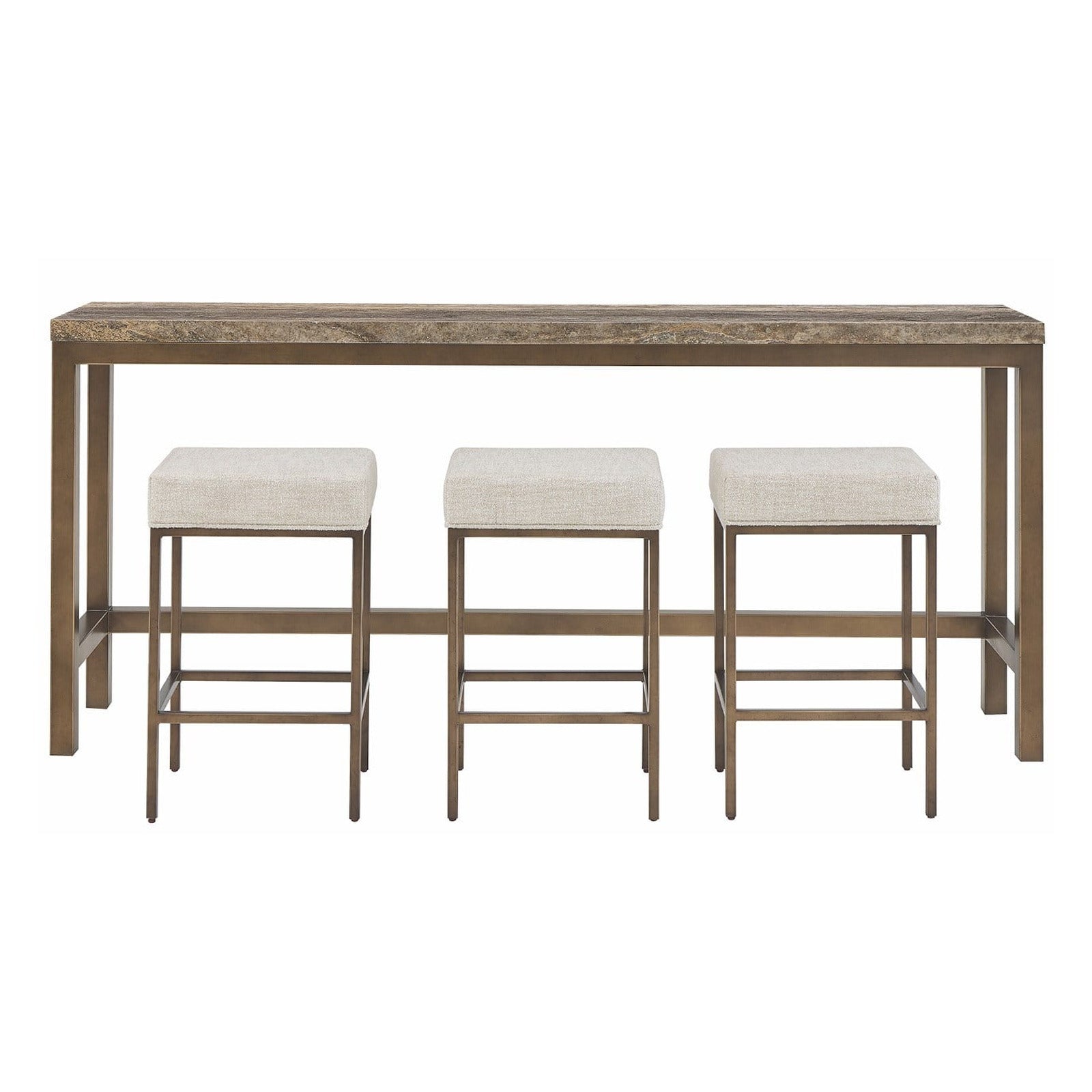 Montclair Brindle Console with Stools by Universal Furniture at ZIN Home
