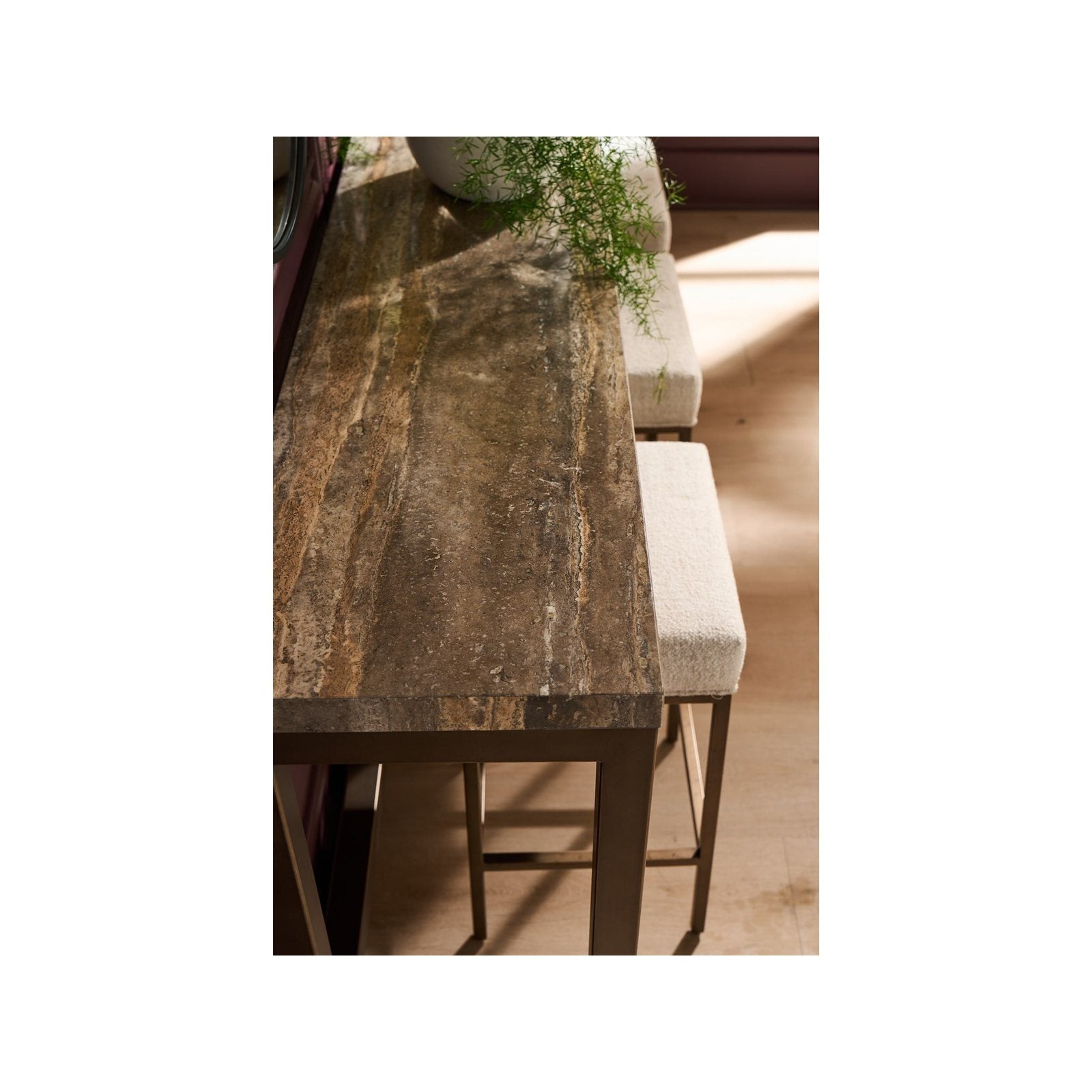 Montclair Brindle Console with Stools by Universal Furniture at ZIN Home