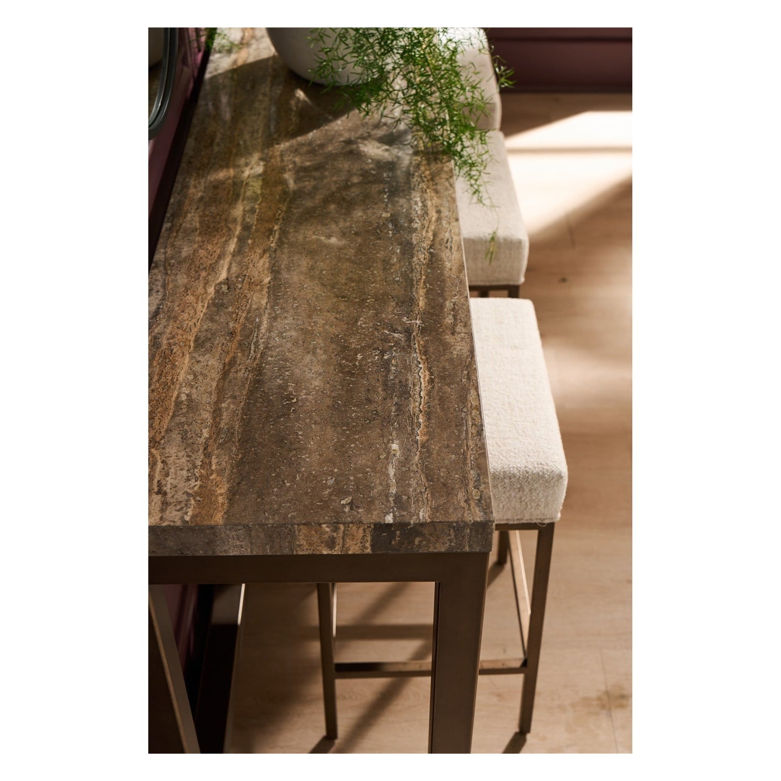 Montclair Brindle Console with Stools by Universal Furniture at ZIN Home