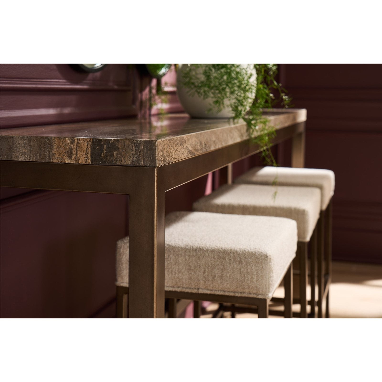 Montclair Brindle Console with Stools by Universal Furniture at ZIN Home