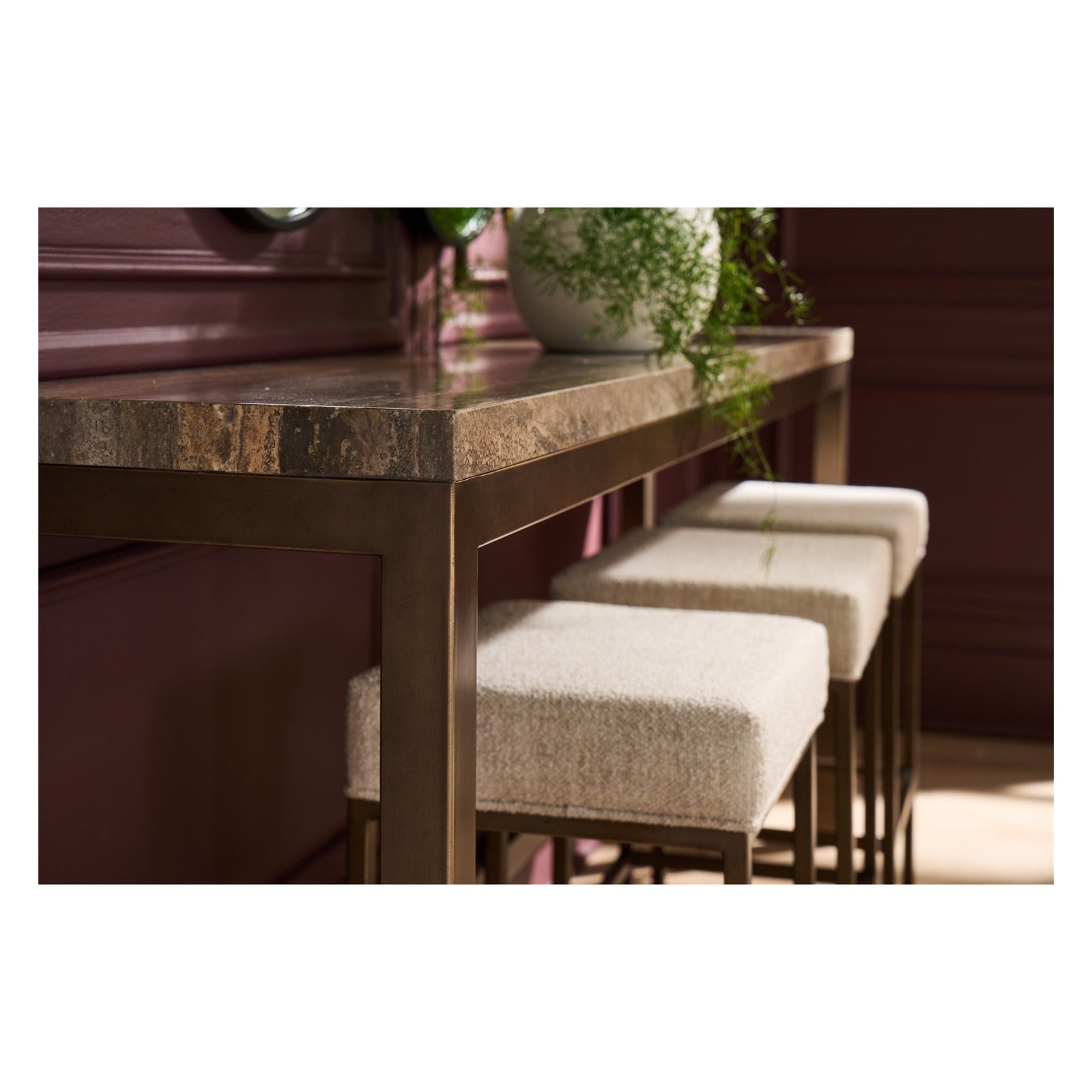 Montclair Brindle Console with Stools by Universal Furniture at ZIN Home