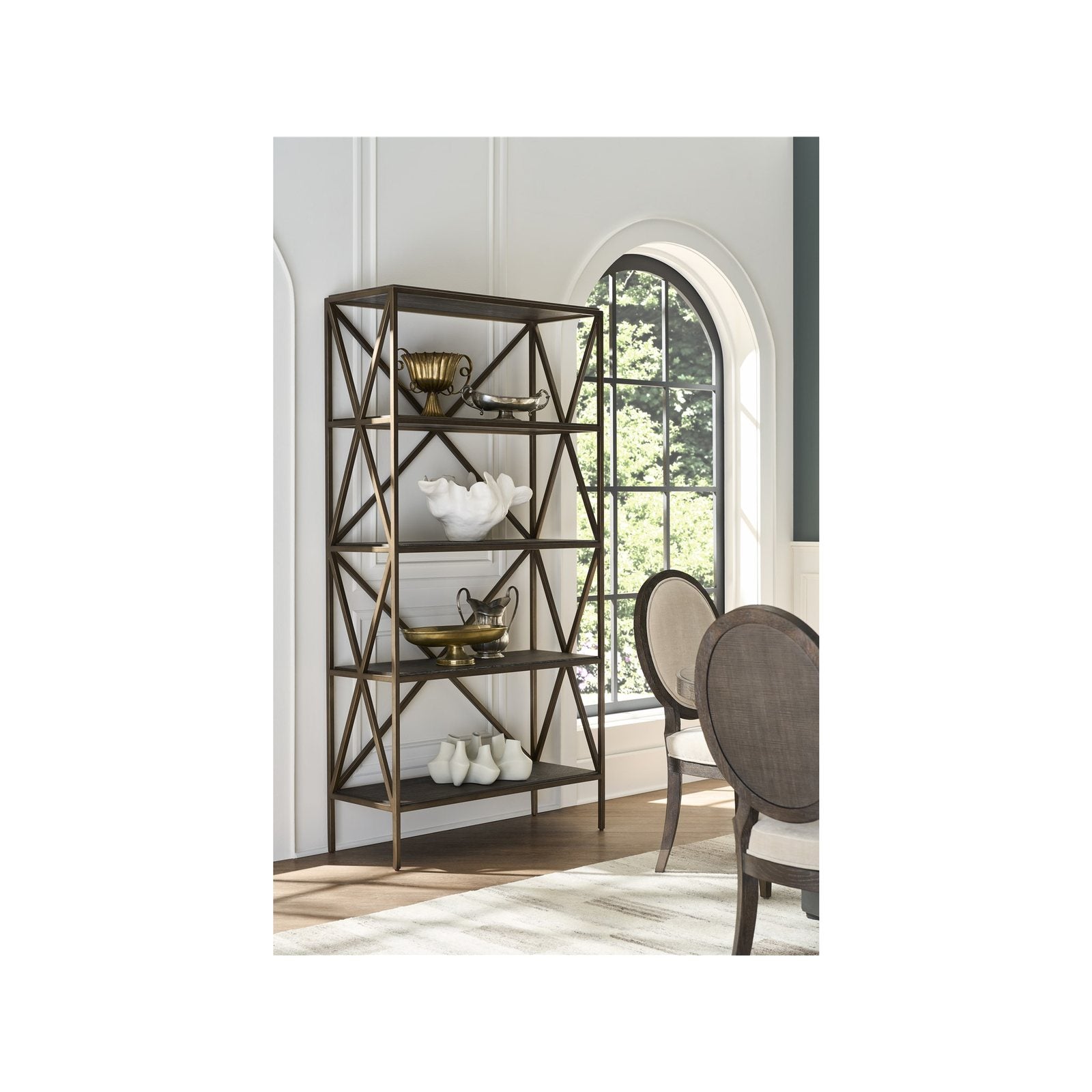 Montclair Cocoa Etagere by Universal Furniture at ZIN Home