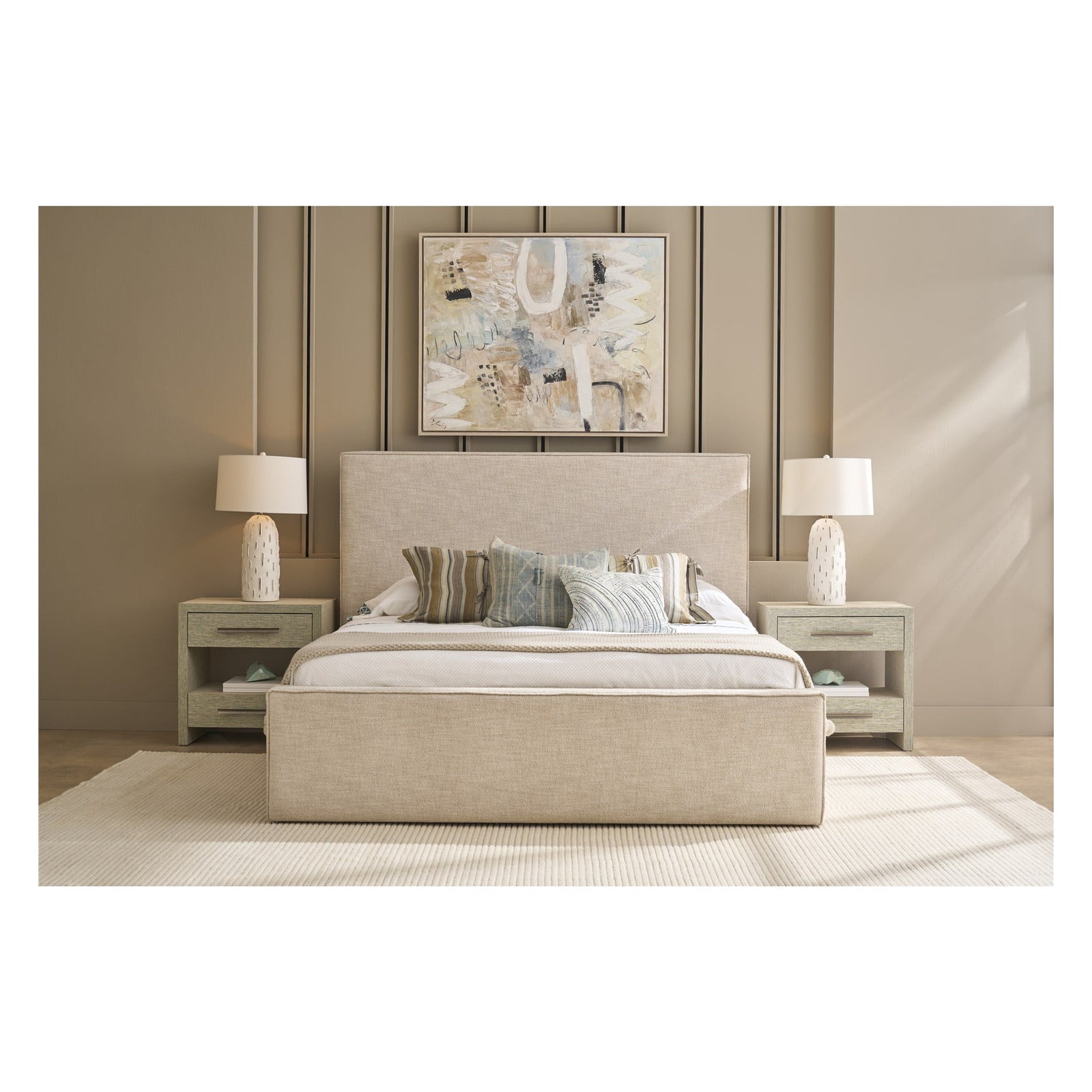 Oasis- Coastal Living Home Collection Drift Upholstered Bed Queen by Universal Furniture at ZIN Home