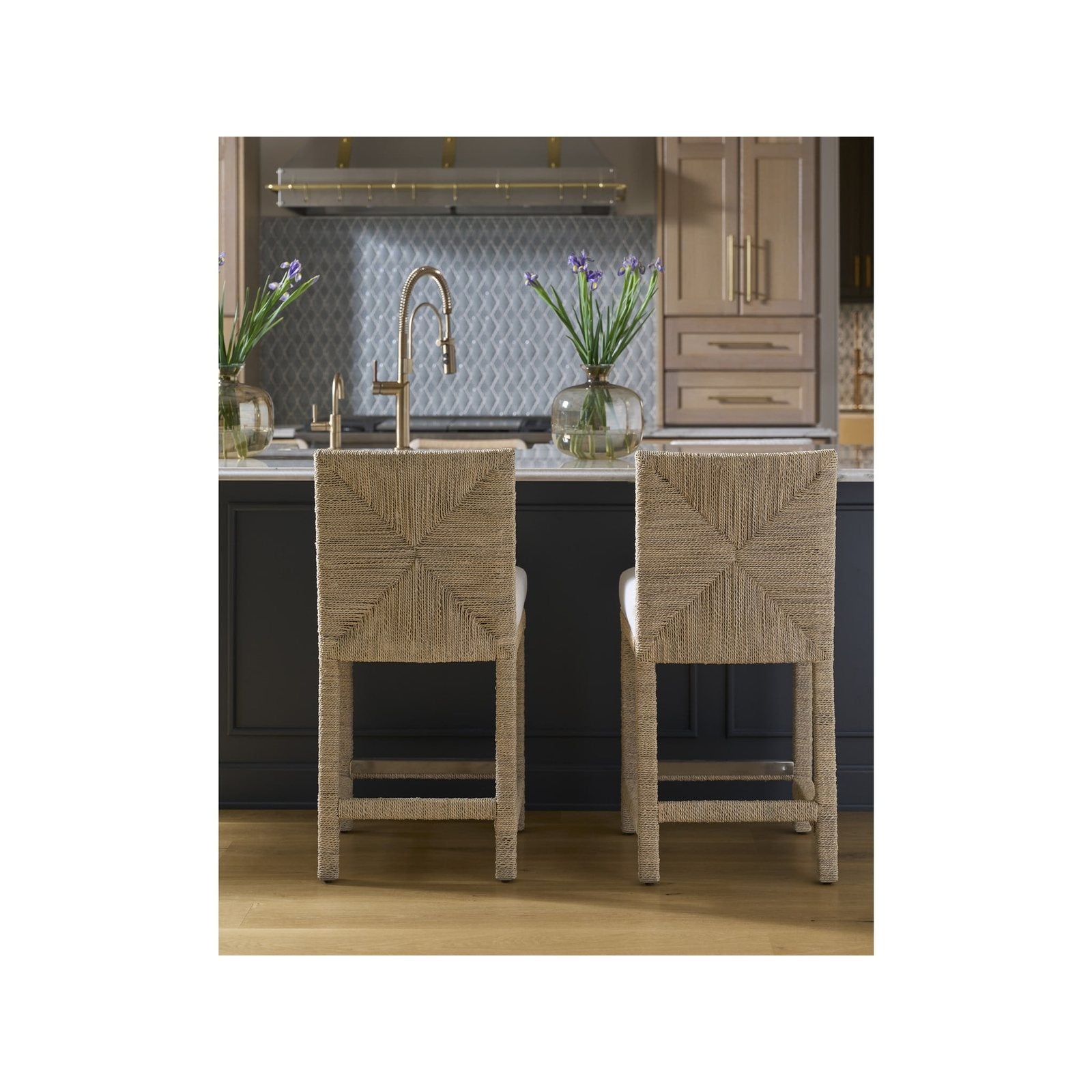 Oasis- Coastal Living Home Collection Abaca Counter Chair by Universal Furniture at ZIN Home