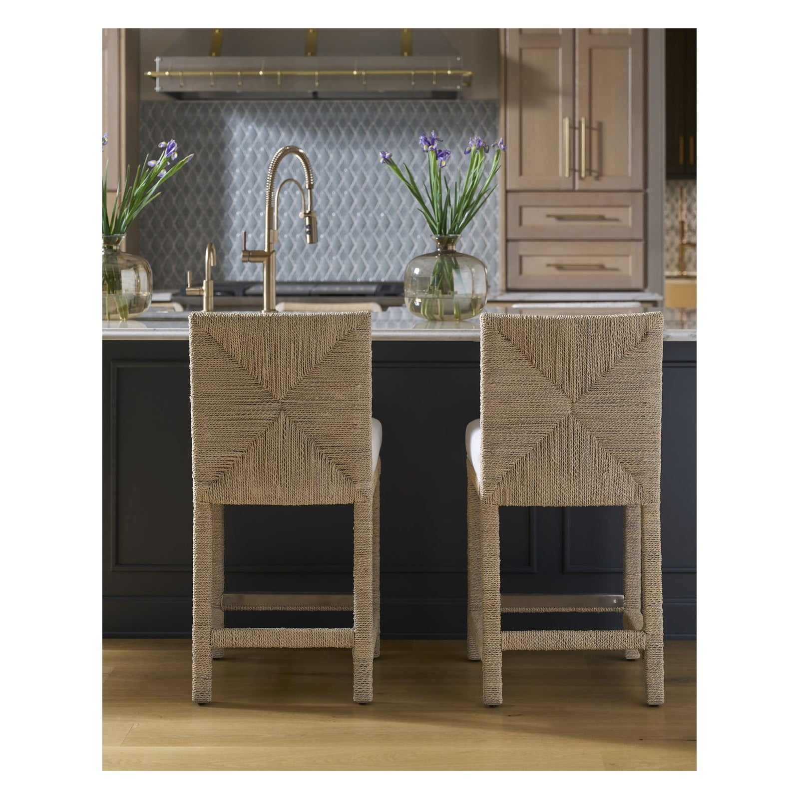 Oasis- Coastal Living Home Collection Abaca Counter Chair by Universal Furniture at ZIN Home