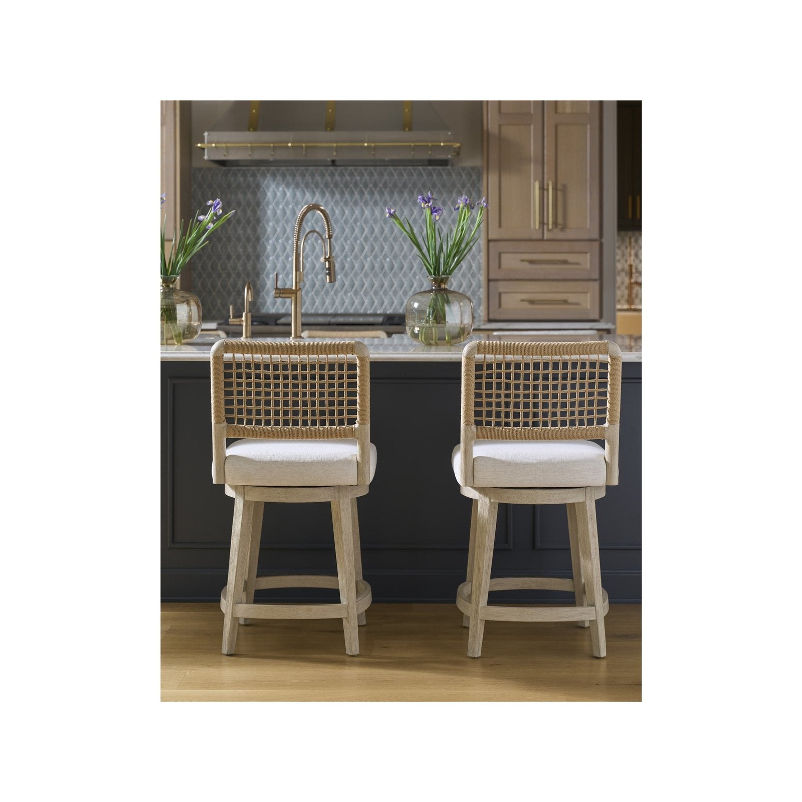 Oasis- Coastal Living Home Collection Dockside Swivel Counter Stool by Universal Furniture at ZIN Home