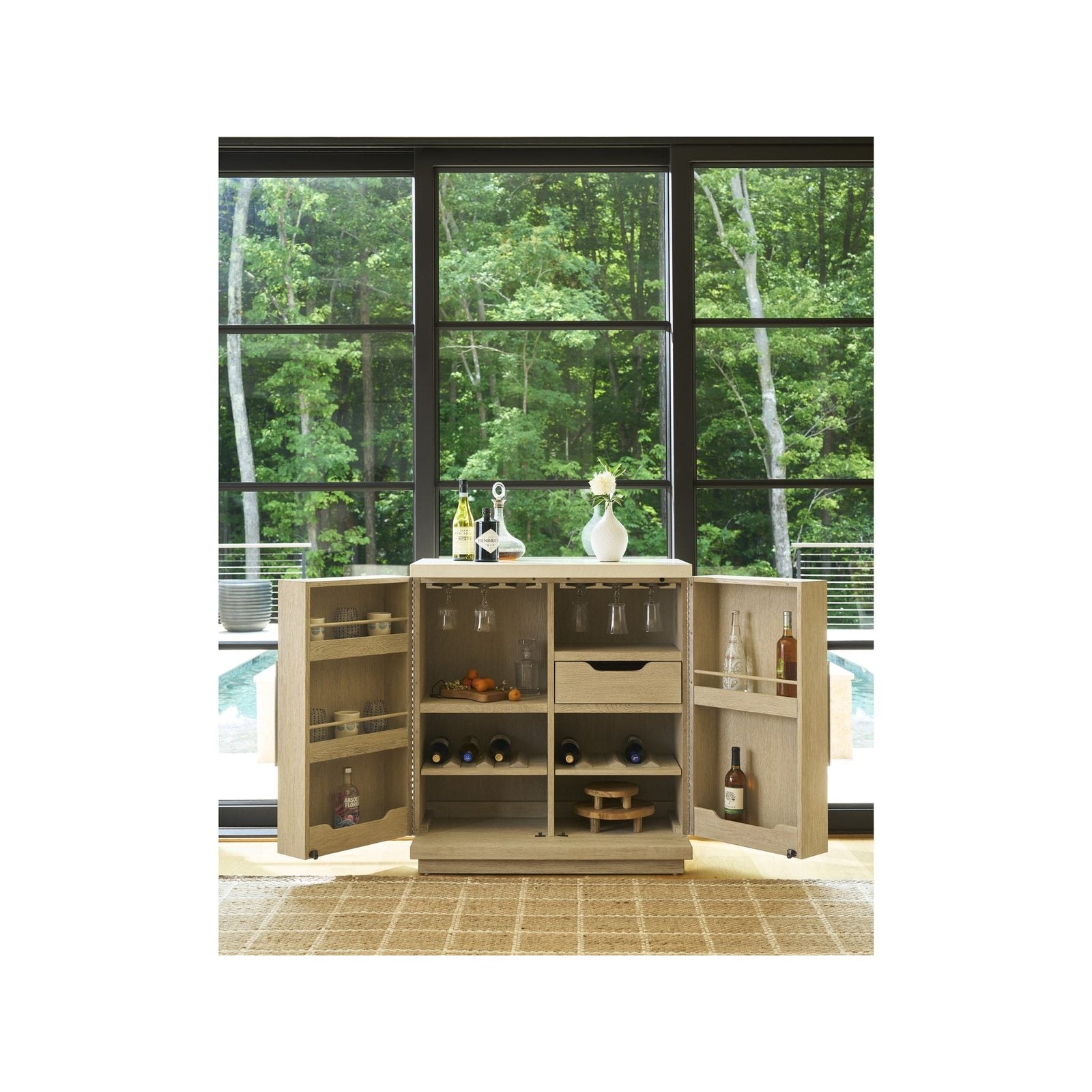 Oasis- Coastal Living Home Collection Dockside Bar Cabinet by Universal Furniture at ZIN Home