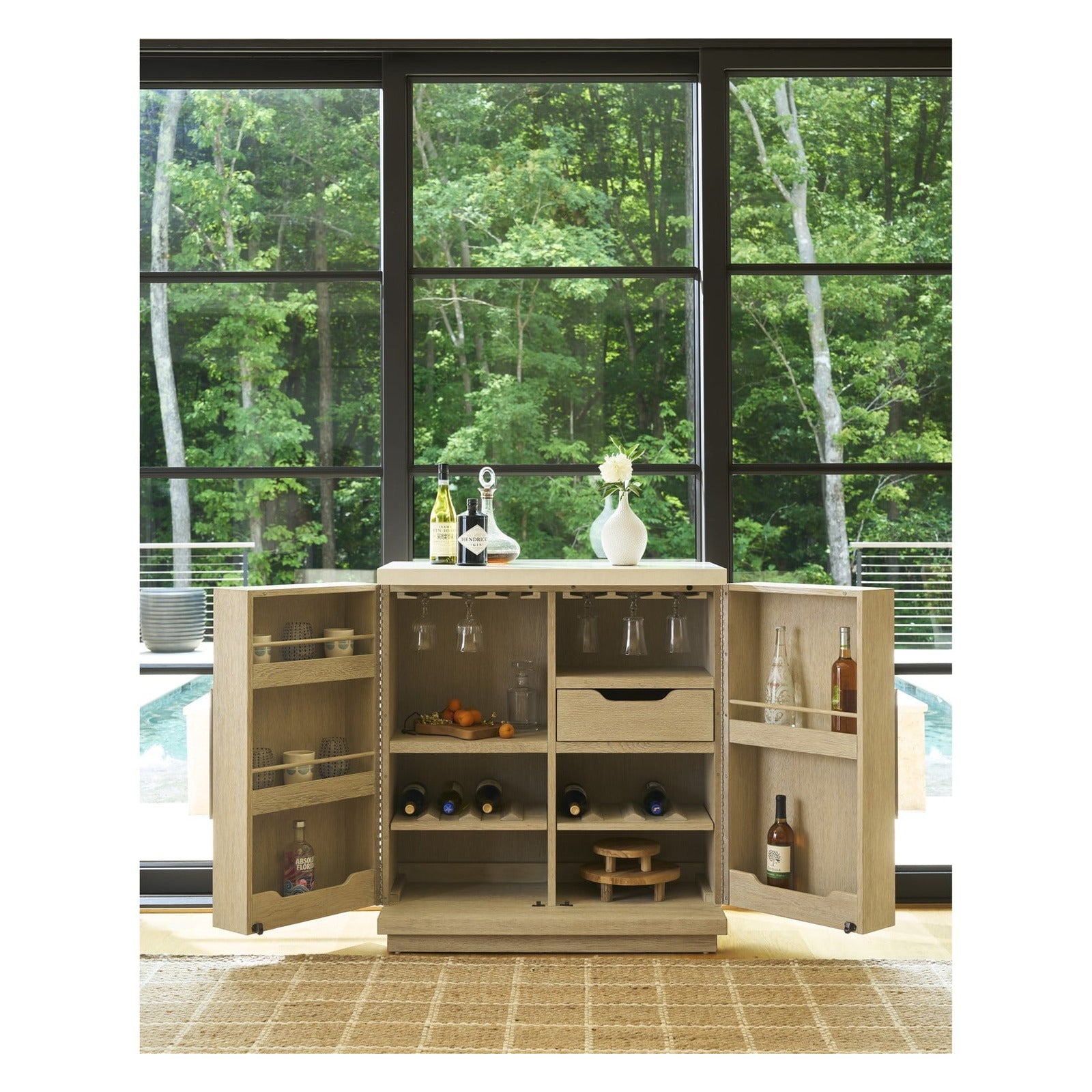 Oasis- Coastal Living Home Collection Dockside Bar Cabinet by Universal Furniture at ZIN Home