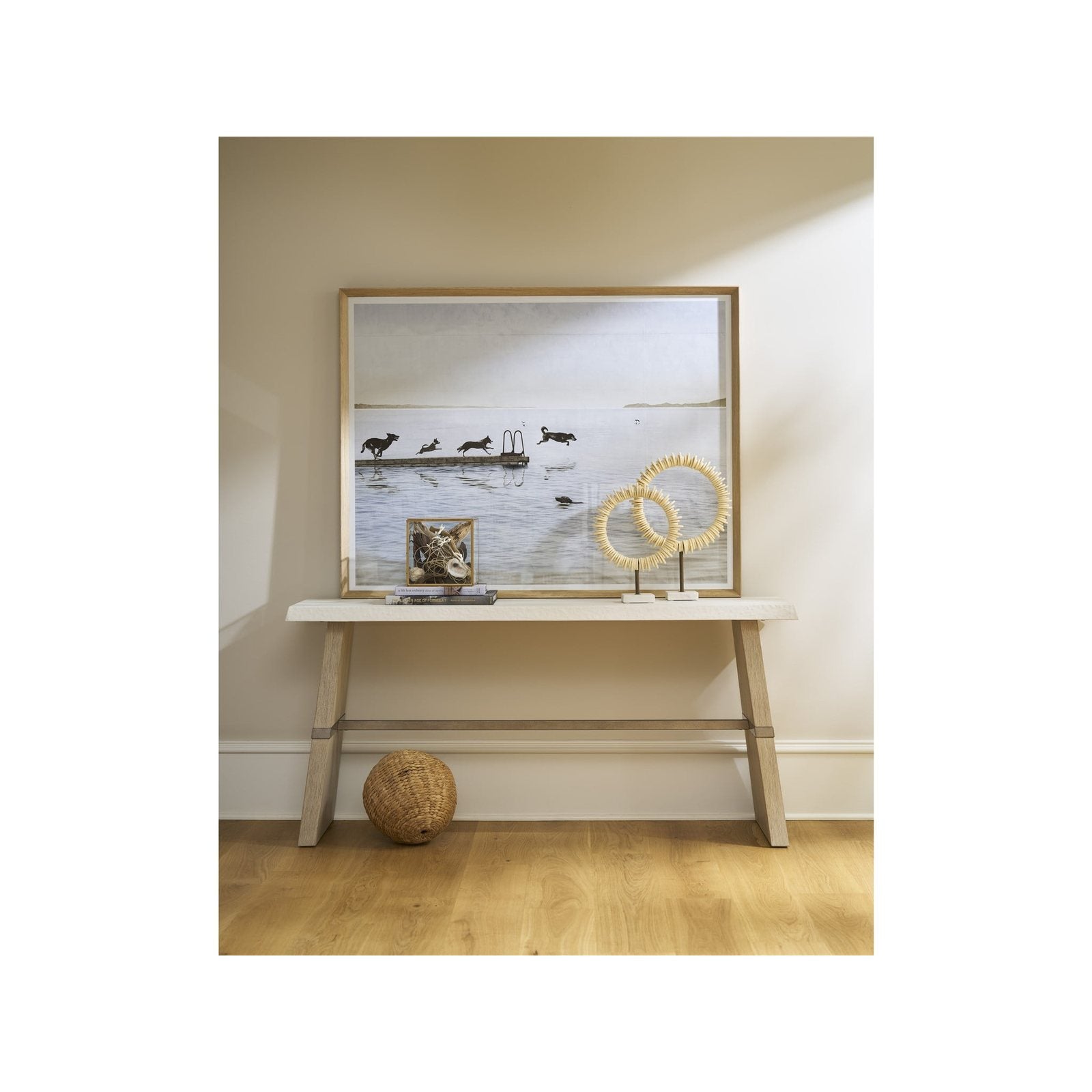 Oasis- Coastal Living Home Collection Dockside Console Table by Universal Furniture at ZIN Home