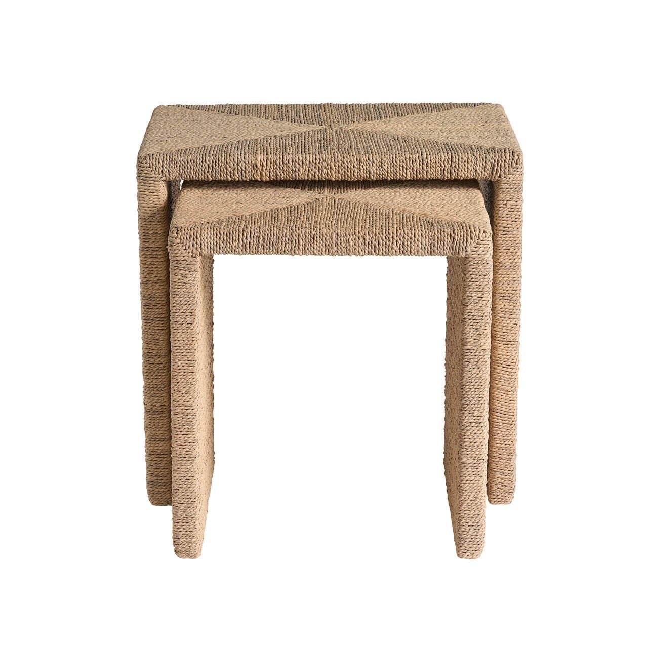 Oasis- Coastal Living Home Collection Abaca Nesting Tables by Universal Furniture at ZIN Home