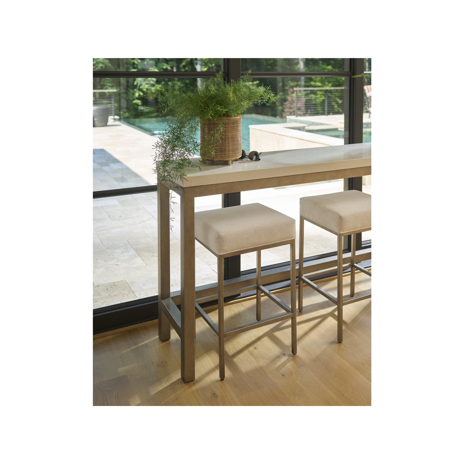 Oasis- Coastal Living Home Collection Console Stool by Universal Furniture at ZIN Home