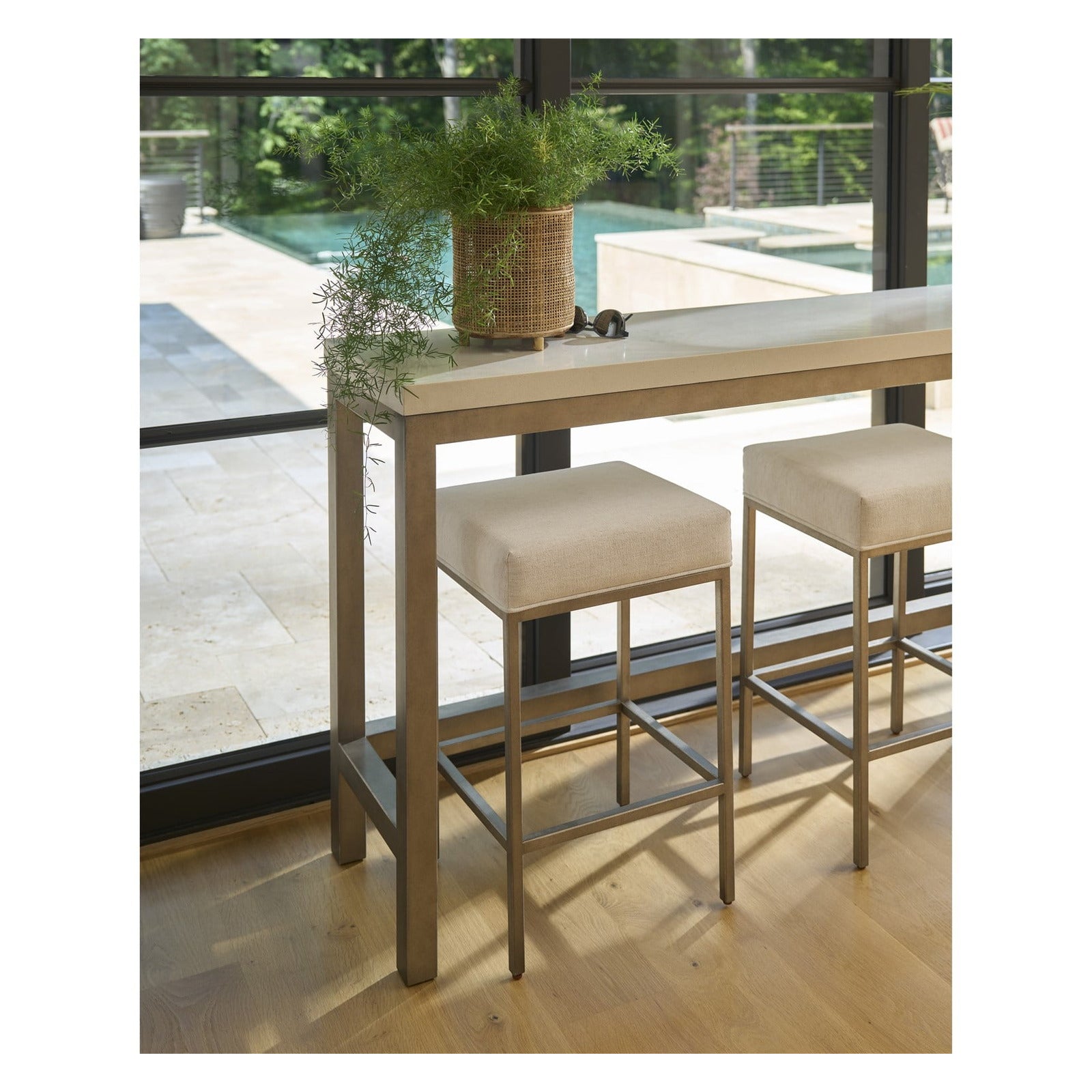 Oasis- Coastal Living Home Collection Console Stool by Universal Furniture at ZIN Home